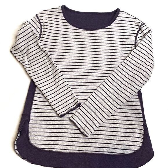 Columbia winter adventure purple and gray striped long sleeve top size M - Picture 5 of 16